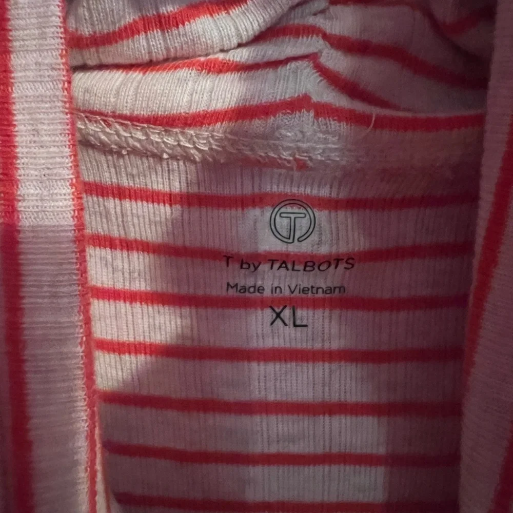 Talbots Orange Quilted Vest Lightweight Stand-Up Collar - Picture 3 of 13